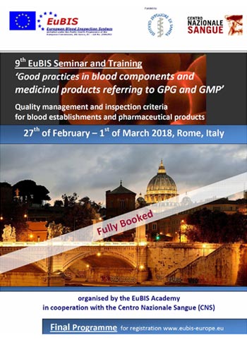 EuBIS Course in Rome, Italy 27th of February - 1st of March 2018